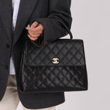 Chanel 2000 Caviar Kelly Top Handle