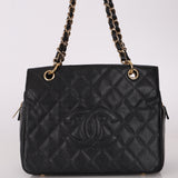 Chanel 2004 Caviar Timeless Zip Chain Tote