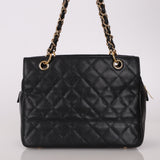 Chanel 2004 Caviar Timeless Zip Chain Tote