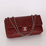 Limited Edition Chanel 2011 Calfskin Large Lucky Charms Embossed Flap Bag