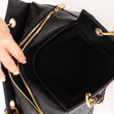 Chanel 2004 Caviar Timeless Zip Chain Tote