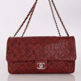 Limited Edition Chanel 2011 Calfskin Large Lucky Charms Embossed Flap Bag