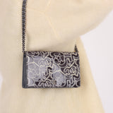 Rare Chanel 2011 Patent Camellia Wallet on Chain