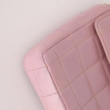 Chanel 2002 Lilac Lambskin Chocolate Bar East West Flap 24K GP