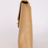 Chanel 1997 Beige Caviar XL Turnlock Briefcase