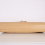 Chanel 1997 Beige Caviar XL Turnlock Briefcase
