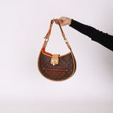 Limited Edition Louis Vuitton Perforated Crescent Shoulder Bag