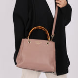 Gucci Leather Bamboo Top Handle Tote