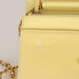 Chanel 2020 Butter Yellow Denim Coco Wallet On Chain