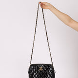 Chanel 2014 Patent Double Zip Camera Bag