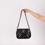 Chanel 2014 Patent Double Zip Camera Bag