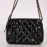 Chanel 2014 Patent Double Zip Camera Bag