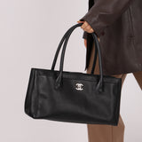Chanel 2014 Caviar Black Cerf Executive East West Small Tote