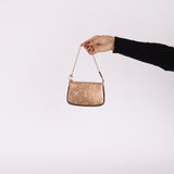 Louis Vuitton Rose Gold Vernis Mini Chain Pochette