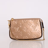 Louis Vuitton Rose Gold Vernis Mini Chain Pochette