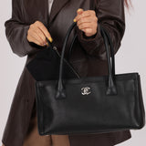 Chanel 2014 Caviar Black Cerf Executive East West Small Tote
