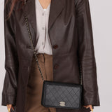 Chanel 2016 Lambskin Enamel CC Wallet on Chain