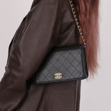 Chanel 2016 Lambskin Enamel CC Wallet on Chain
