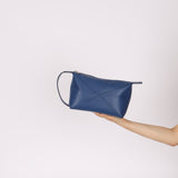 Loewe Blue Calfskin Puzzle Fold Wash Bag