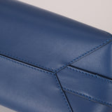 Loewe Blue Calfskin Puzzle Fold Wash Bag