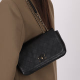 Chanel 2016 Calfskin Stitched CC Case Flap Bag