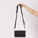 Fendi Zucca Black Soft Trunk Baguette with Strap