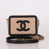 Chanel Caviar Filigree Mini Vanity Crossbody