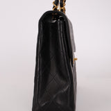 Chanel 2000 Lambskin Jumbo 24KGP Turnlock Single Flap