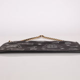 Chanel 2002 Canvas Icon Chain Pochette