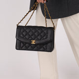 Rare Chanel 1997 Caviar Medium Diana