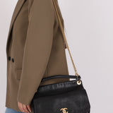 Chanel 2017 Grained Calfskin Top Handle Flap Bag