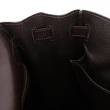 Hermès 2005 Chocolate Epsom Retourne Kelly 32 GHW