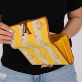 Louis Vuitton Striped Canvas Capucines Long Wallet