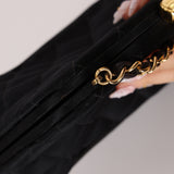 Chanel 1994 Satin Kisslock 24K GP Chain Mini Crossbody
