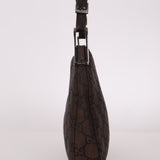 Gucci Chocolate Monogram Nylon Shoulder Bag