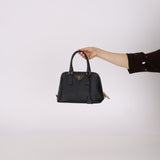 Prada Black Saffiano Mini Top Handle