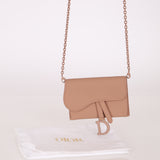 Dior Matte Calfskin Saddle Cardholder Crossbody