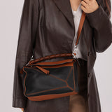Rare Loewe Braided Bicolor Small Puzzle Bag