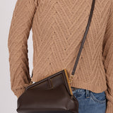Fendi Chocolate First Small Clutch