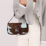 Rare Fendi Ponyhair Cow Print Baguette
