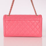 Chanel 2016 Lambskin Pink Accordion Flap Bag