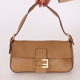 Fendi Leather Selleria Baguette GHW