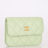 Chanel 2021 Pearl Crush Cardholder on Chain