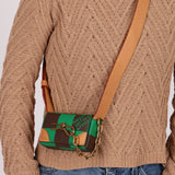 Louis Vuitton Damier Pop Green Micro Steamer Crossbody
