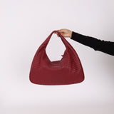 Bottega Veneta Intrecciato Burgundy Medium Hobo