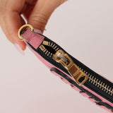 Miu Miu Pink Leather Pouch