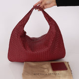 Bottega Veneta Intrecciato Burgundy Medium Hobo