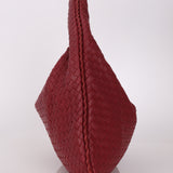 Bottega Veneta Intrecciato Burgundy Medium Hobo