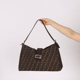 Rare Fendi Zucca Large Shoulder Bag