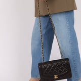 Chanel 1993 Lambskin Medium Diana Flap 24K GP